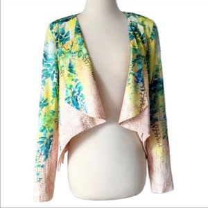 SOLD Bebe floral cropped blazer
